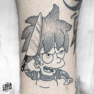 tatuaje_brazo_simpsons_logia_barcelona_paula_soria